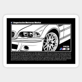 M3 e46 CSL Sticker